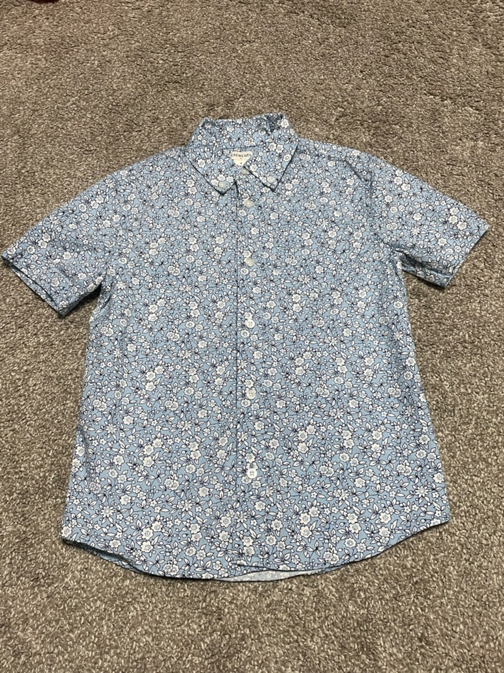 J. Crew Crewcuts Floral Button Down Shirt Boy’s Size 8